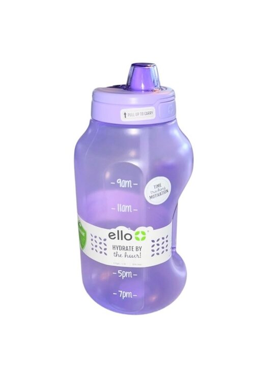 Ello Other - ELLO Hydrate by the Hour Leak-proof Straw Hydrate Translucent Lilac 64 oz. NEW